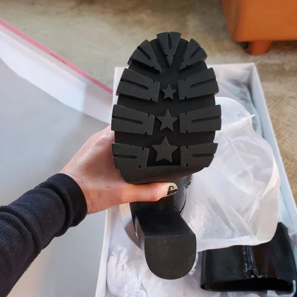 Jeffrey Campbell Mythic Patent Knee High Boots - Picture 6 of 8